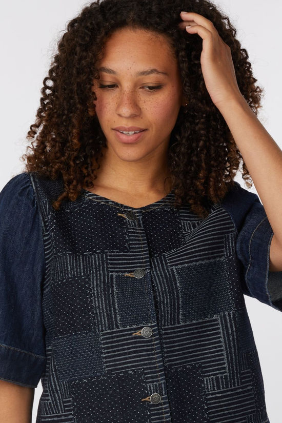 Object Hemd Wara Dark Blue Denim
