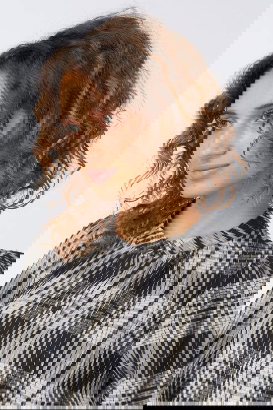 Object Chemise Sis Black White Check