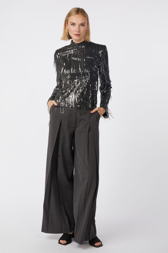 Object Pantalon Mathilda Dark Grey Melange