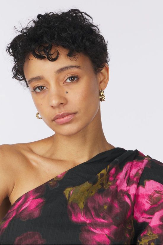 Ichi Blouse Felivo Fig Flower Aop