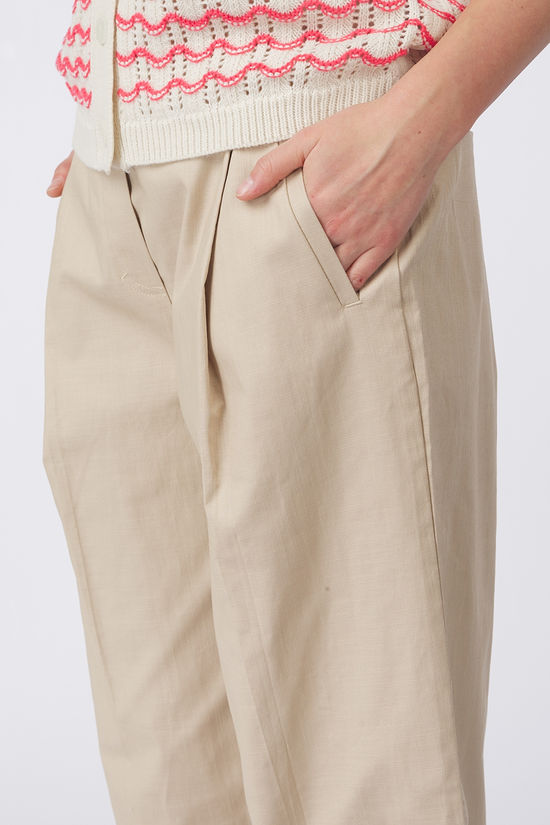 ICHI Pantalon Unica Oxford Tan