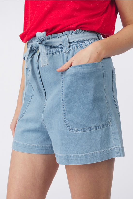 Atelier Rêve Short Trica Light Denim Blue