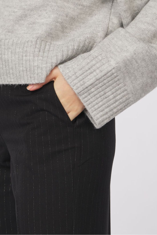 Selected Broek Eli-Rita Black-Silver