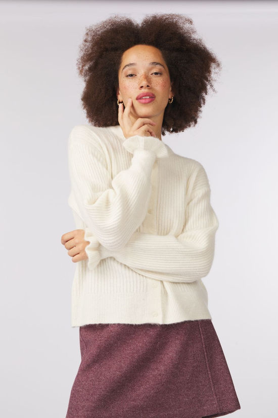Yas Cardigan Cuddie Birch