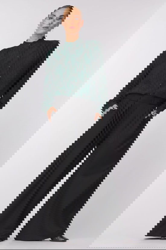 Selected Hemd Sheena Aop High Collar Shirt B Scarab