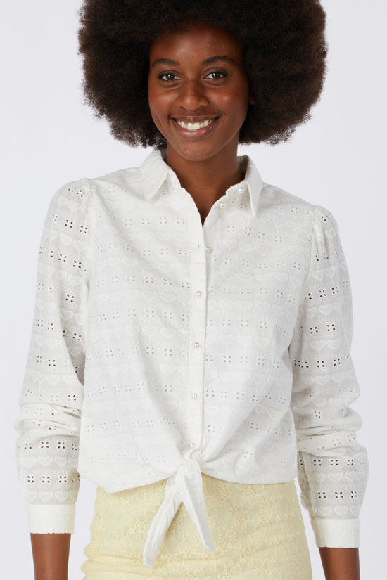 Yas Chemise Heartly Tie Star White