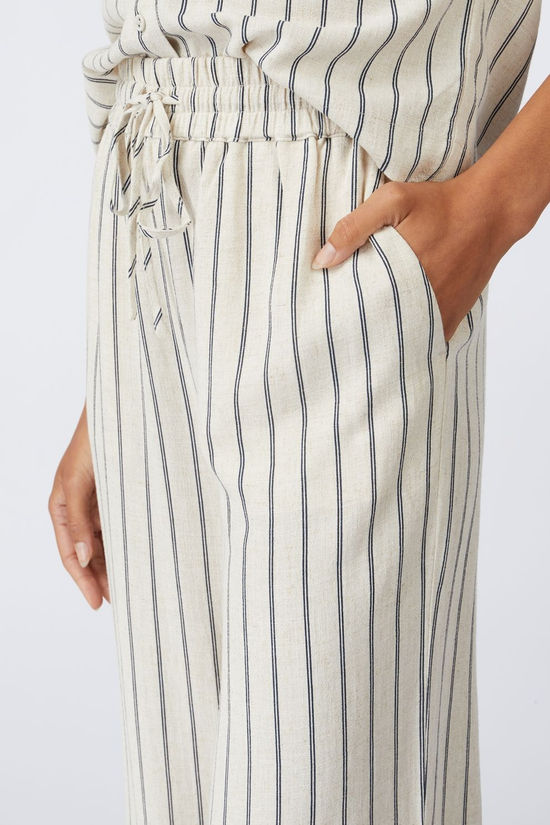 Selected Broek Viva-Gulia Striped Sun Sandshell Stripes:Pin Stripe