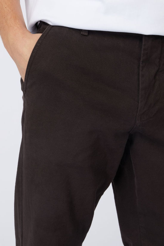 Selected Pantalon Regular Harry Twill Chocolate Torte