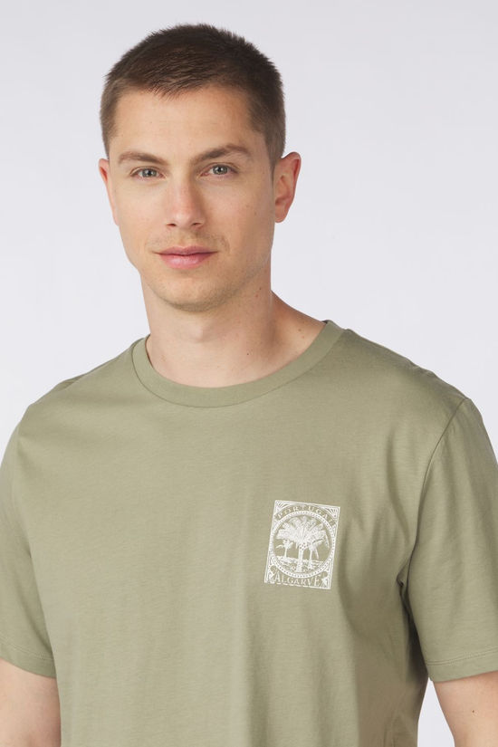 Selected T-Shirt Bosma Ss O-Neck Tee Vetiver