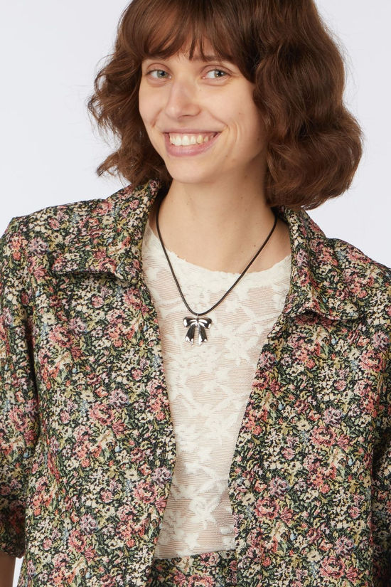 Object Chemise Sandra Mauve Wine Pattern:Fair Green