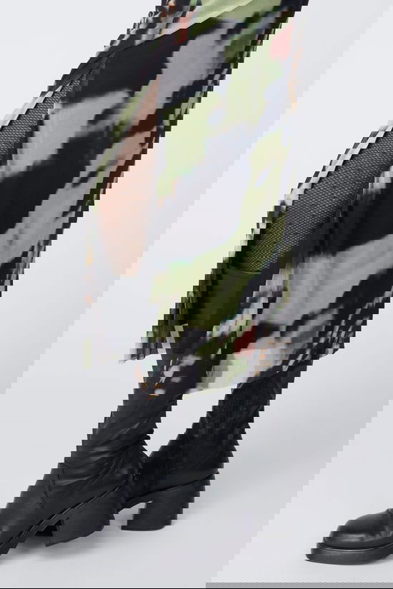 Yas Robe Lomi High Dark Olive Aop