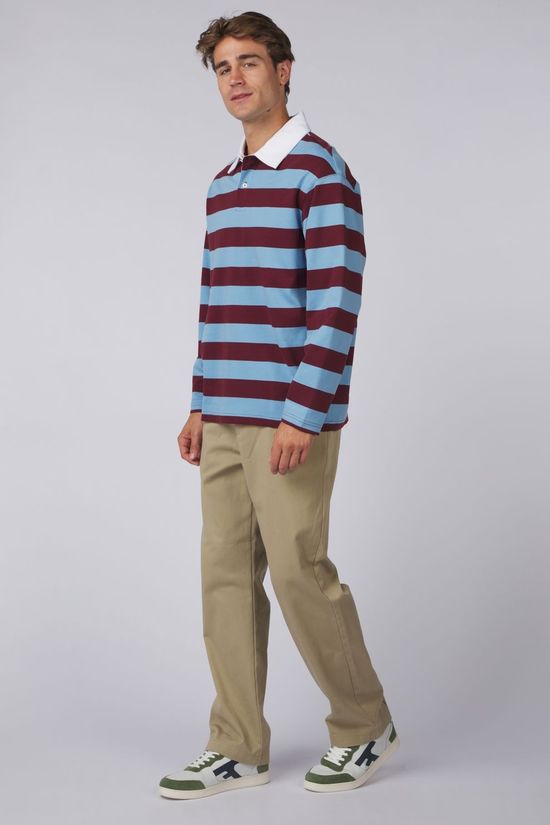 Selected Trui Relaxcasper Stripe Tawny Port