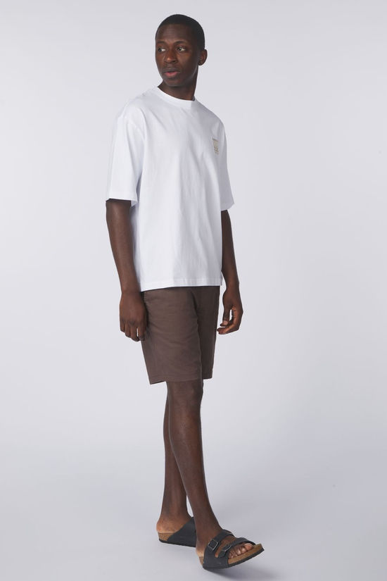 Selected T-Shirt Soel Bright White Wave