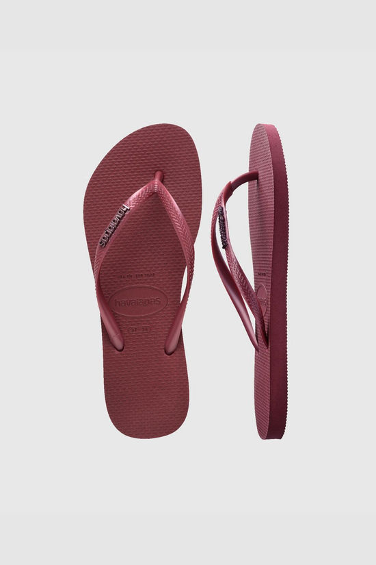 Havaianas Slim Logo Metallic Amaranth