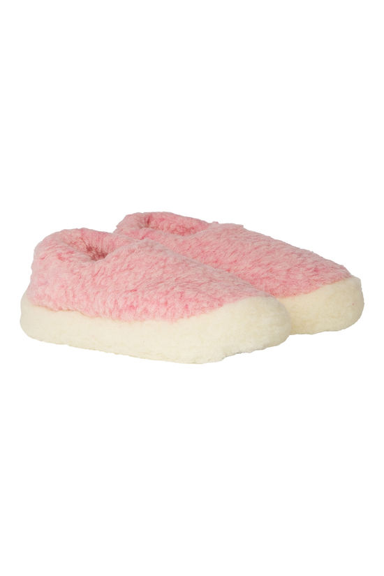 RUE DE WOOL Pantoffels Nordic Flamingo Pink/Natural