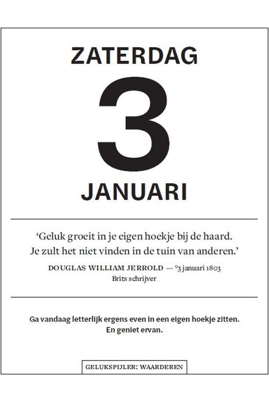 Lannoo Boek Een Jaar Vol Geluk Scheurkalender 2026 2026