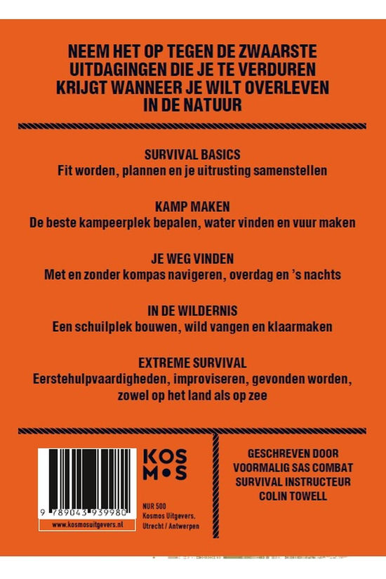 Kosmos Boek Het Survival Handboek Colin Towell 2025