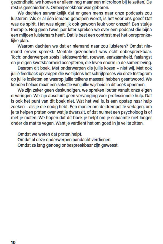 Lannoo Omdat we hier niet genoeg over praten - Onbespreekbaar boek 2022