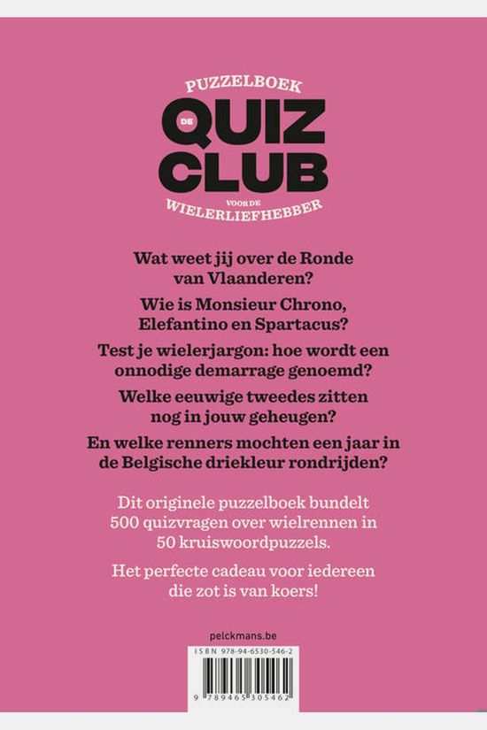 Outdoor Livre Quizclub Voor De Wielerliefhebber Puzzelboek 2026