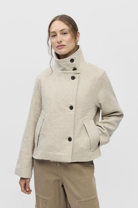 Object Manteau court Riki Birch Detail:Melange