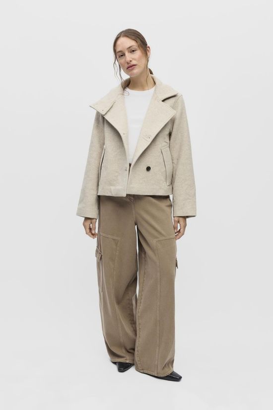 Object Manteau court Riki Birch Detail:Melange