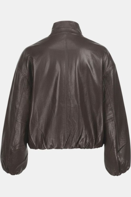 With Black Manteau Aisha Vegan Dark Brown