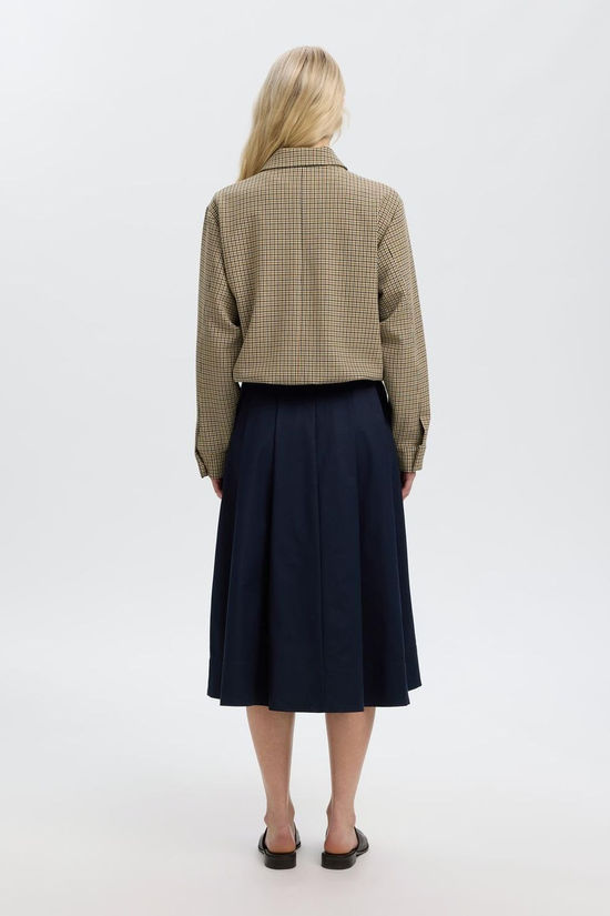 Selected Mantel Slwrelaxed Elara Bomber Jacket Monks Robe Checks