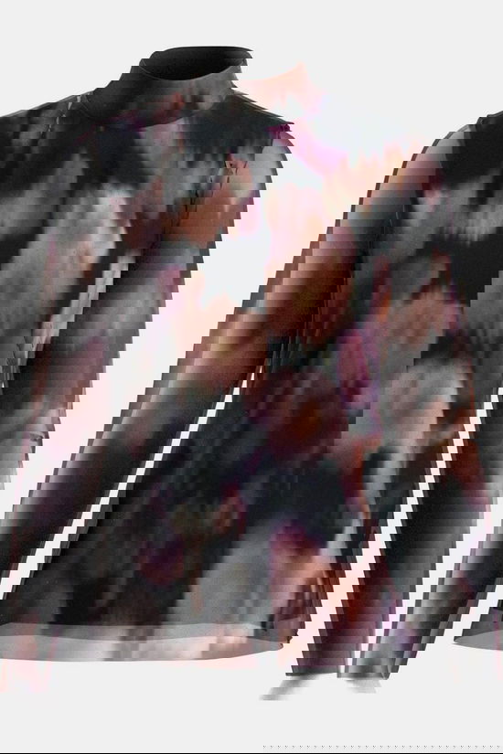 Yas T- Mindy High Neck Mesh Black