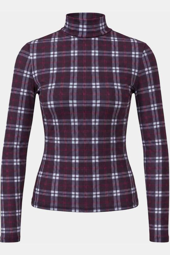 Edited T-Shirt Fiore Barbados Cherry And Plum Perfect Checked Print