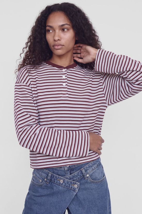 JJXX T-Shirt Bella Madder Brown_Vanilla Ice