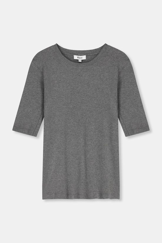 Boii Studios T-Shirt Femke Dark Grey Melange