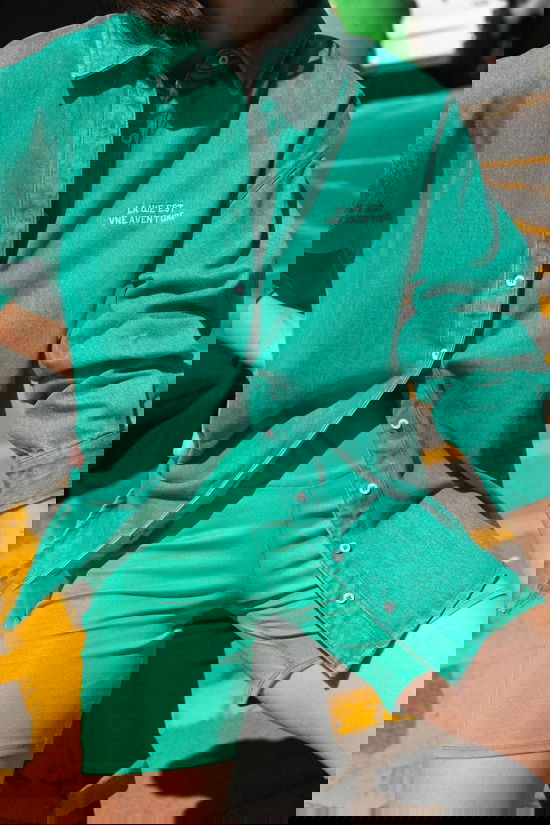 Laure+Max Hemd Veria Vert Denim Washed