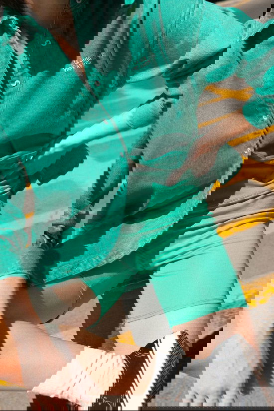 Laure+Max Hemd Veria Vert Denim Washed