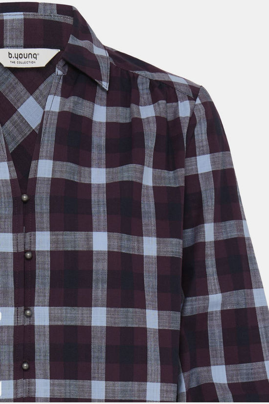 B.Young Hemd Flanny Fig Check