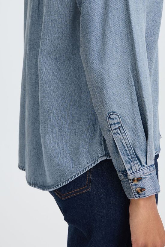 B.Young Hemd Levena Ligth Blue Denim