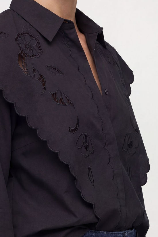 Object Hemd Esta Oz Scarf Shirt E Black