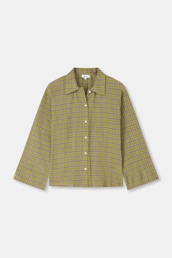 Boii Studios Chemise Tinsi Check Gartner Green Beige