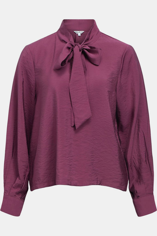 Object Chemisier Jacira Bow Mauve Wine