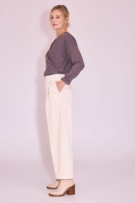Nathalie Vleeschouwer Blouse Joelle Brown Blue White
