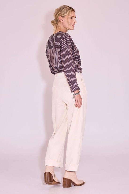Nathalie Vleeschouwer Blouse Joelle Brown Blue White