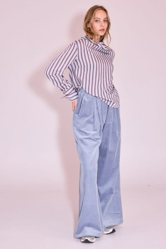 Nathalie Vleeschouwer Blouse Haya Burgundy White Blue