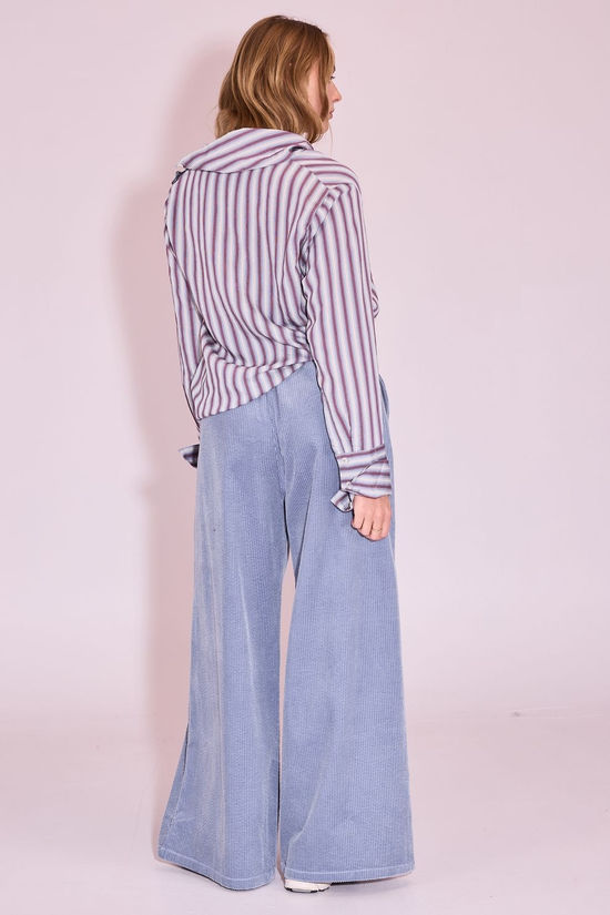 Nathalie Vleeschouwer Blouse Haya Burgundy White Blue