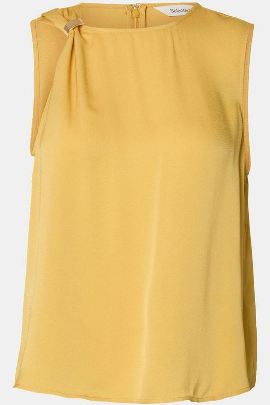 Selected Blouse Laura Trim Ochre