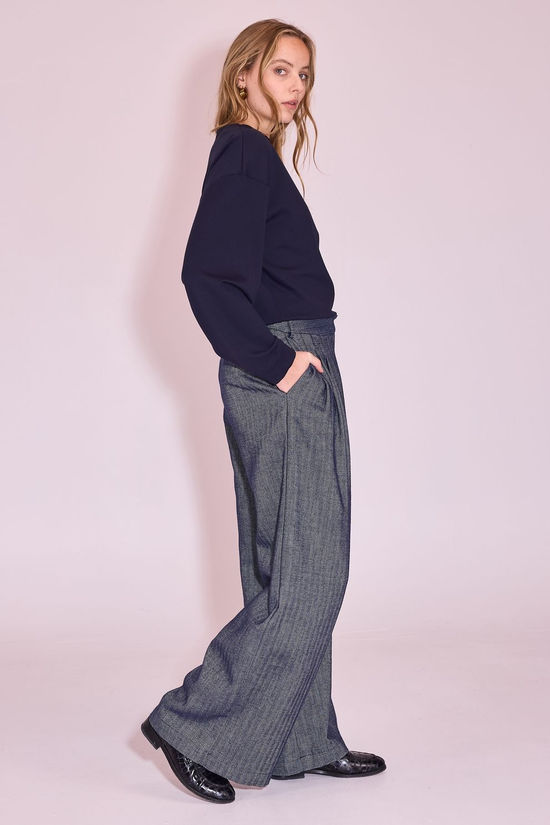 Nathalie Vleeschouwer Trui Jos Navy