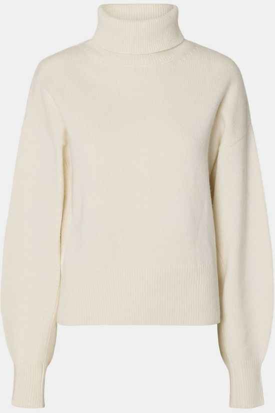 Selected Coltrui Slwellie Roll Neck Egret