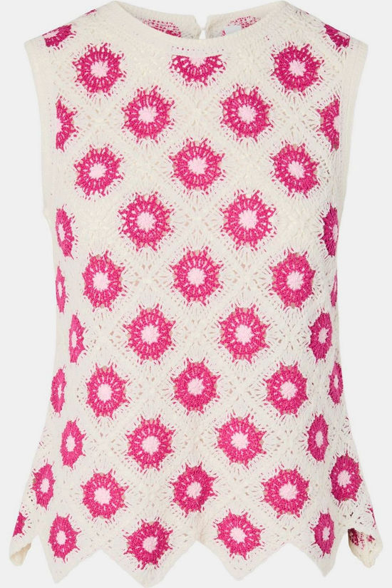 Yas Top Balis Crochet Birch Pink