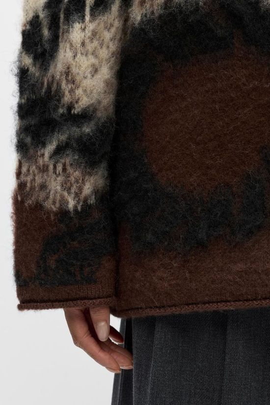 Object JUTTU x OBJECT Pull Rabia Seal Brown Pattern:Seal Brown + B