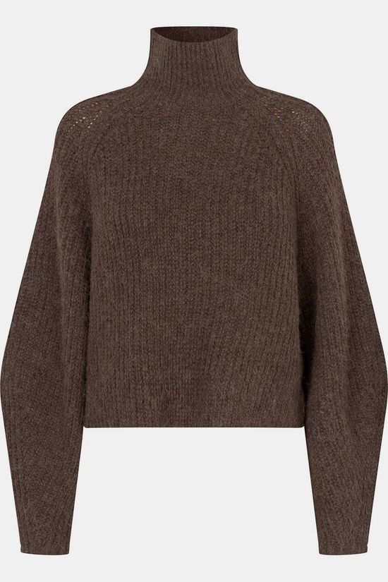 Lollys Laundry Trui Elioll Dark Mocca