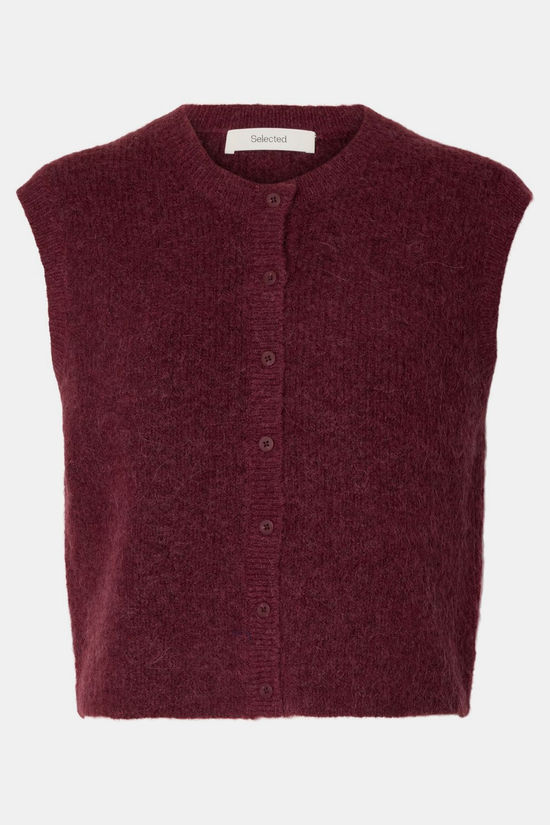 Selected Cardigan Flulu Tawny Port Detail:Melange