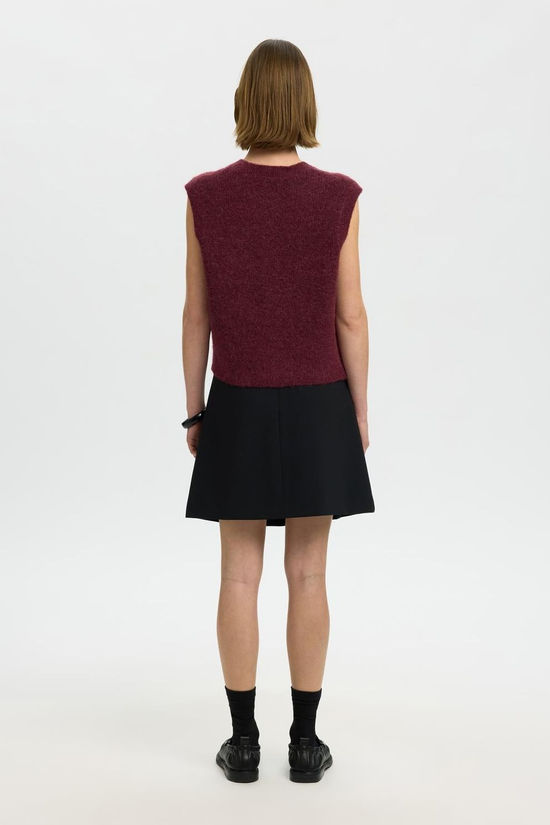 Selected Cardigan Flulu Tawny Port Detail:Melange